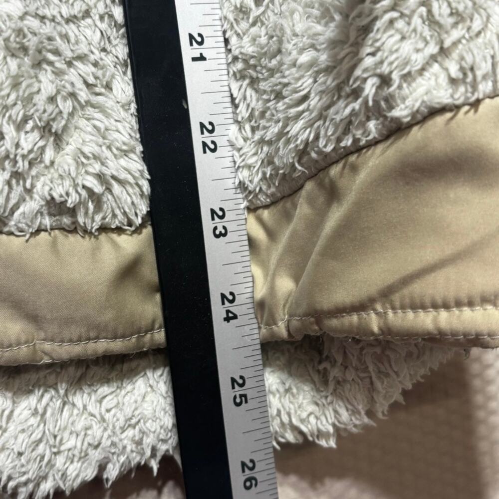 Patagonia Los Gatos Reversible Hooded Vest Womens XL Cream Fleece Full Zip 25221 - Picture 6 of 7